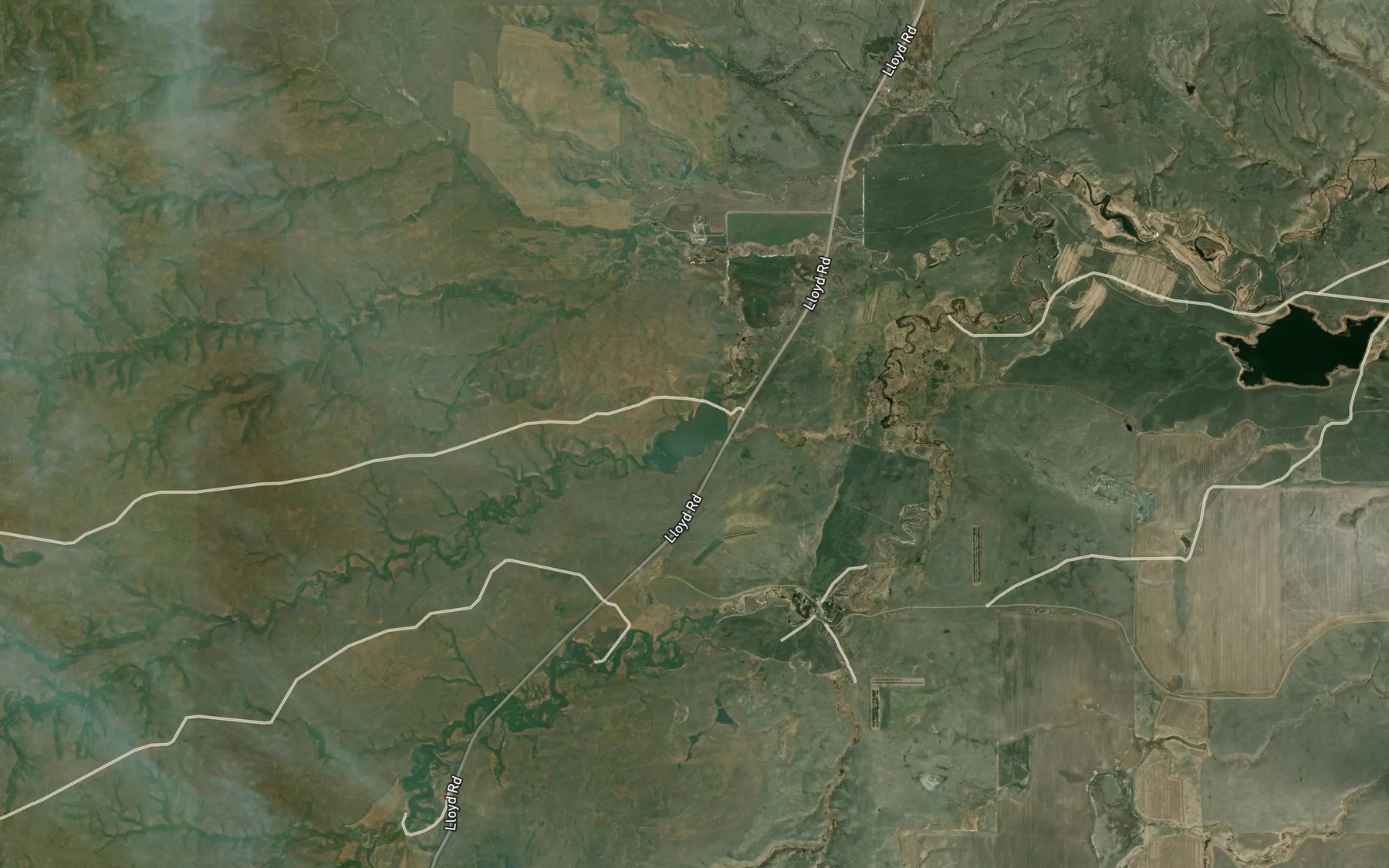 Satellite map of the Grasshopper Reservoir