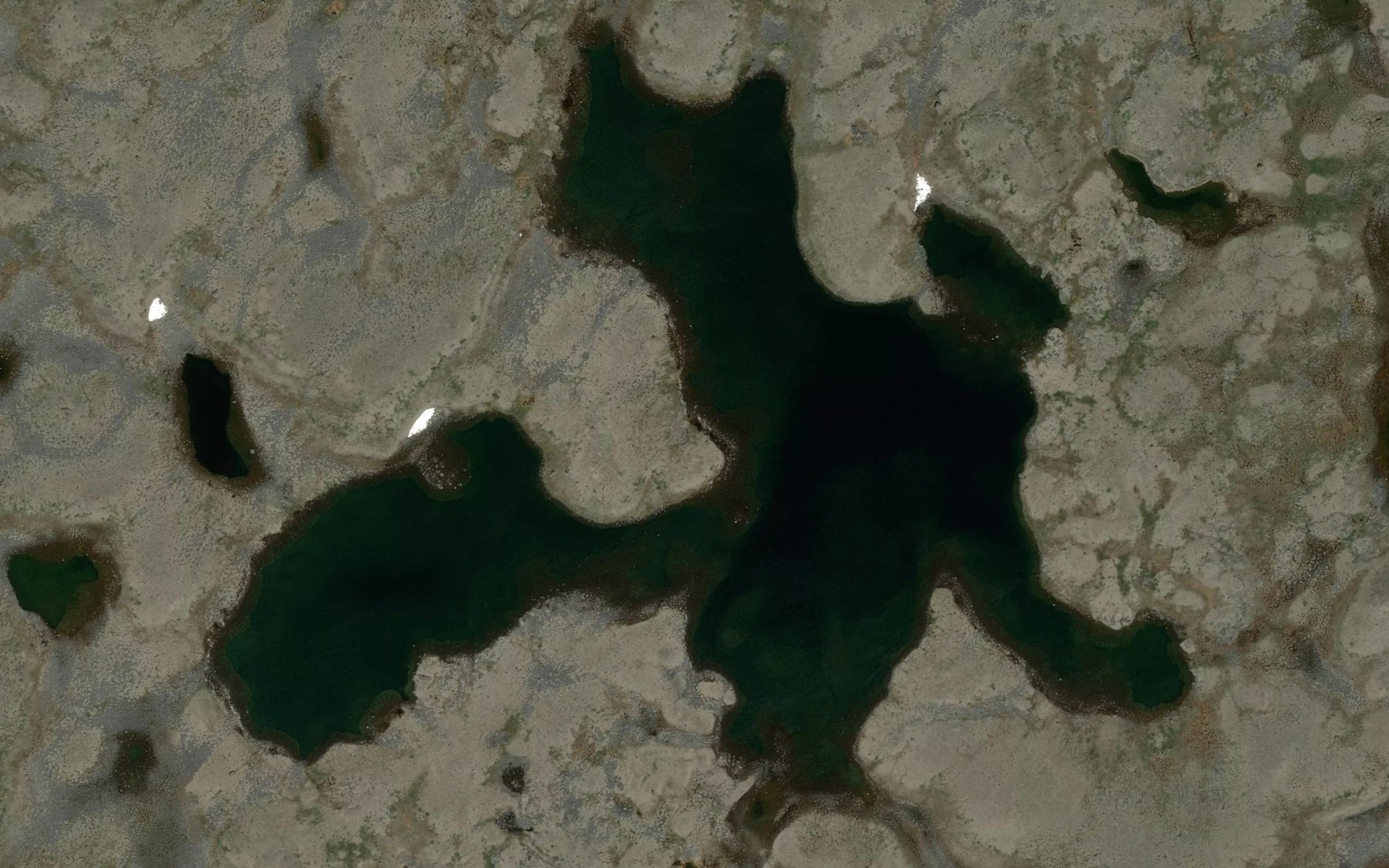 Satellite map of the Lac Saint-Fond