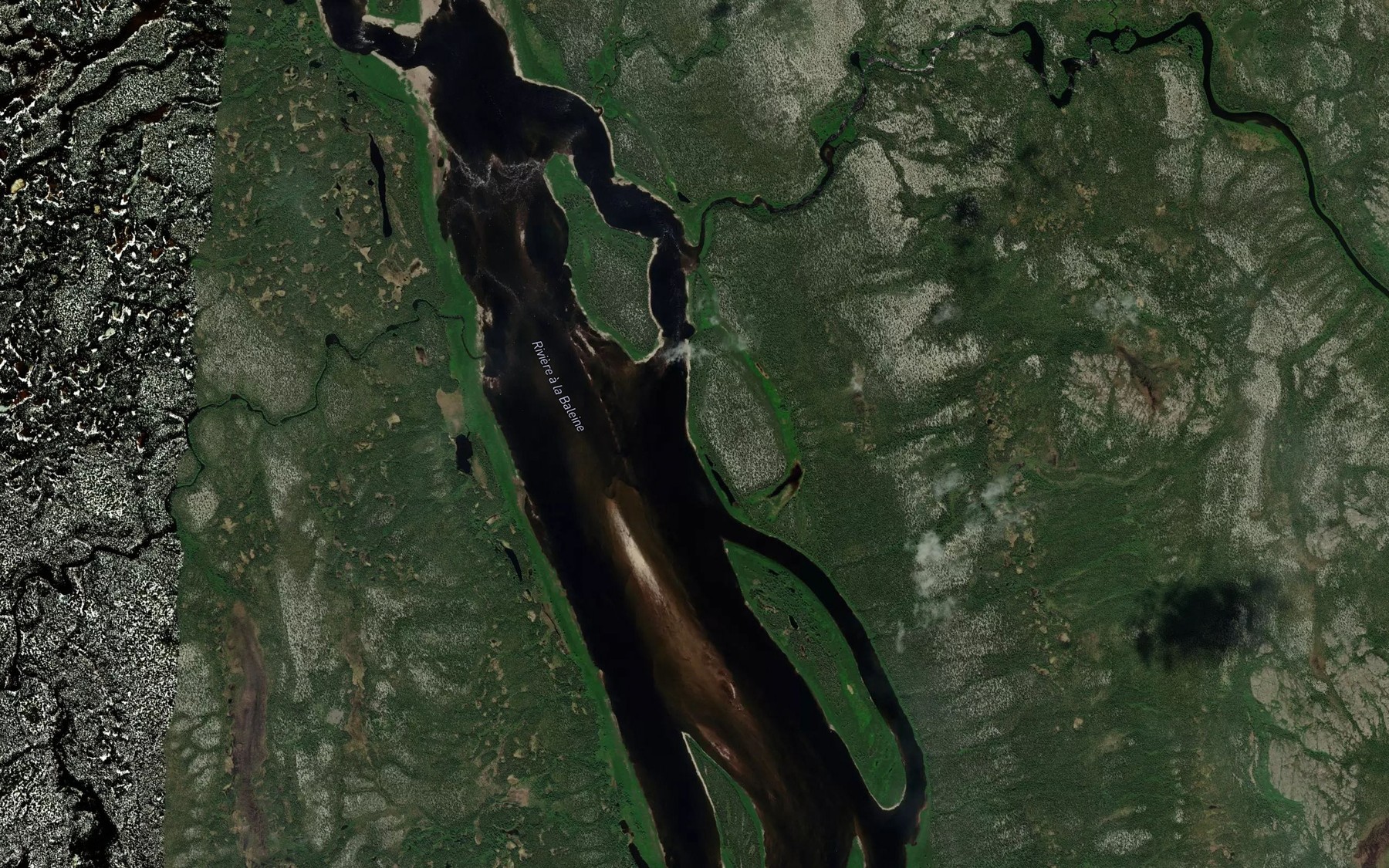 Satellite map of the Riviere Kuugulualuk