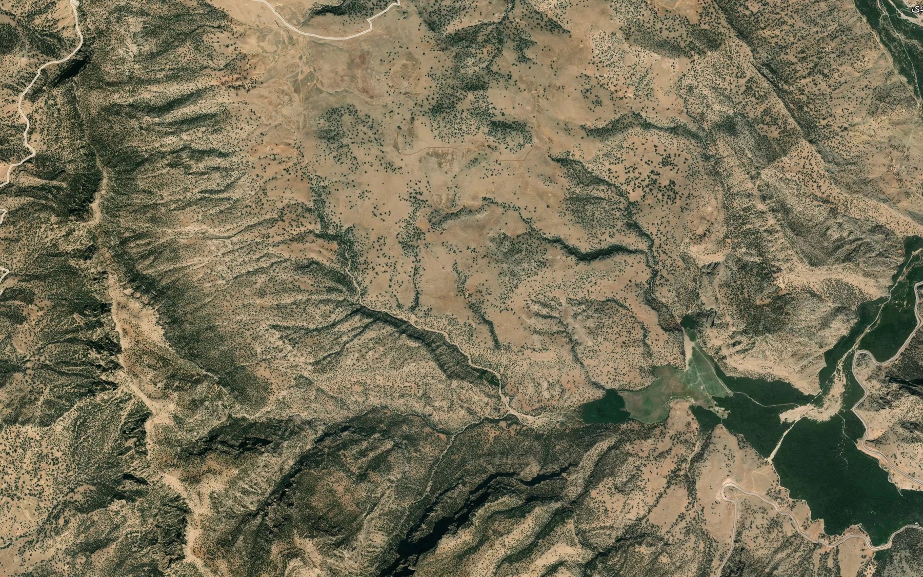 Satellite map of the Cheshmeh-ye Tuk Tuka