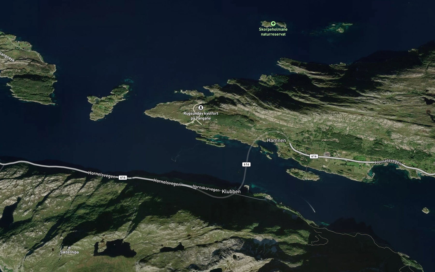 Satellite map of the Royrvagen