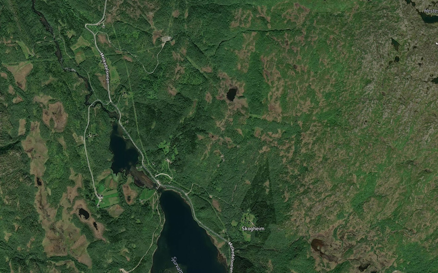 Satellite map of the Lomvasselva