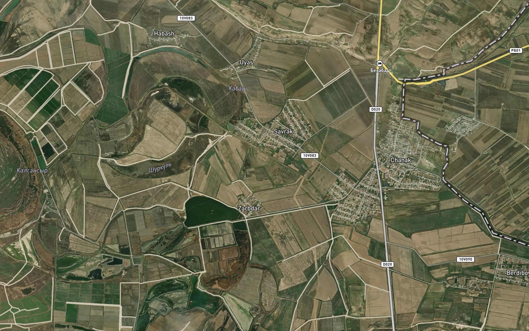 Satellite map of the Kanal Dal'varzin