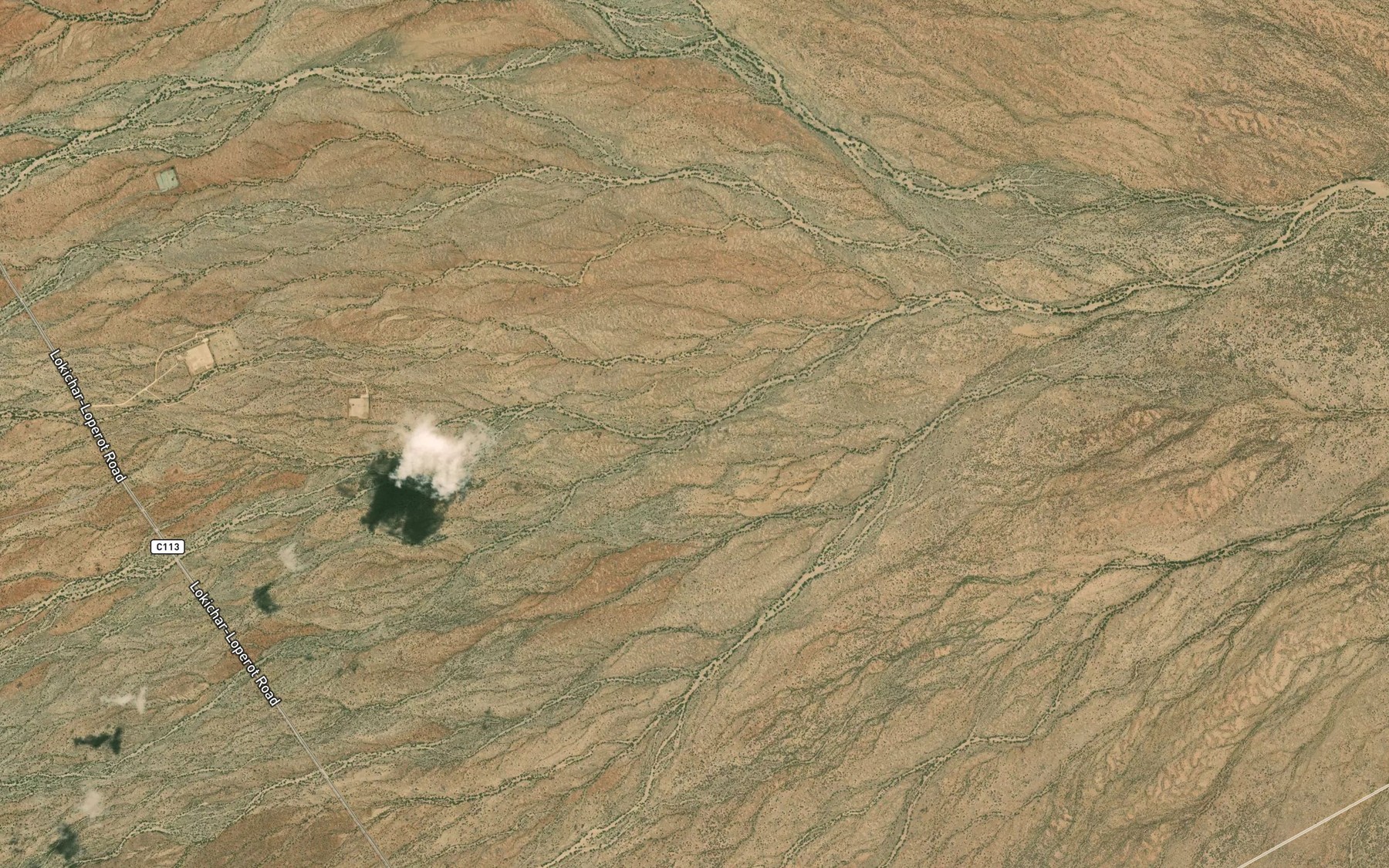 Satellite map of the Ekebekebyeke