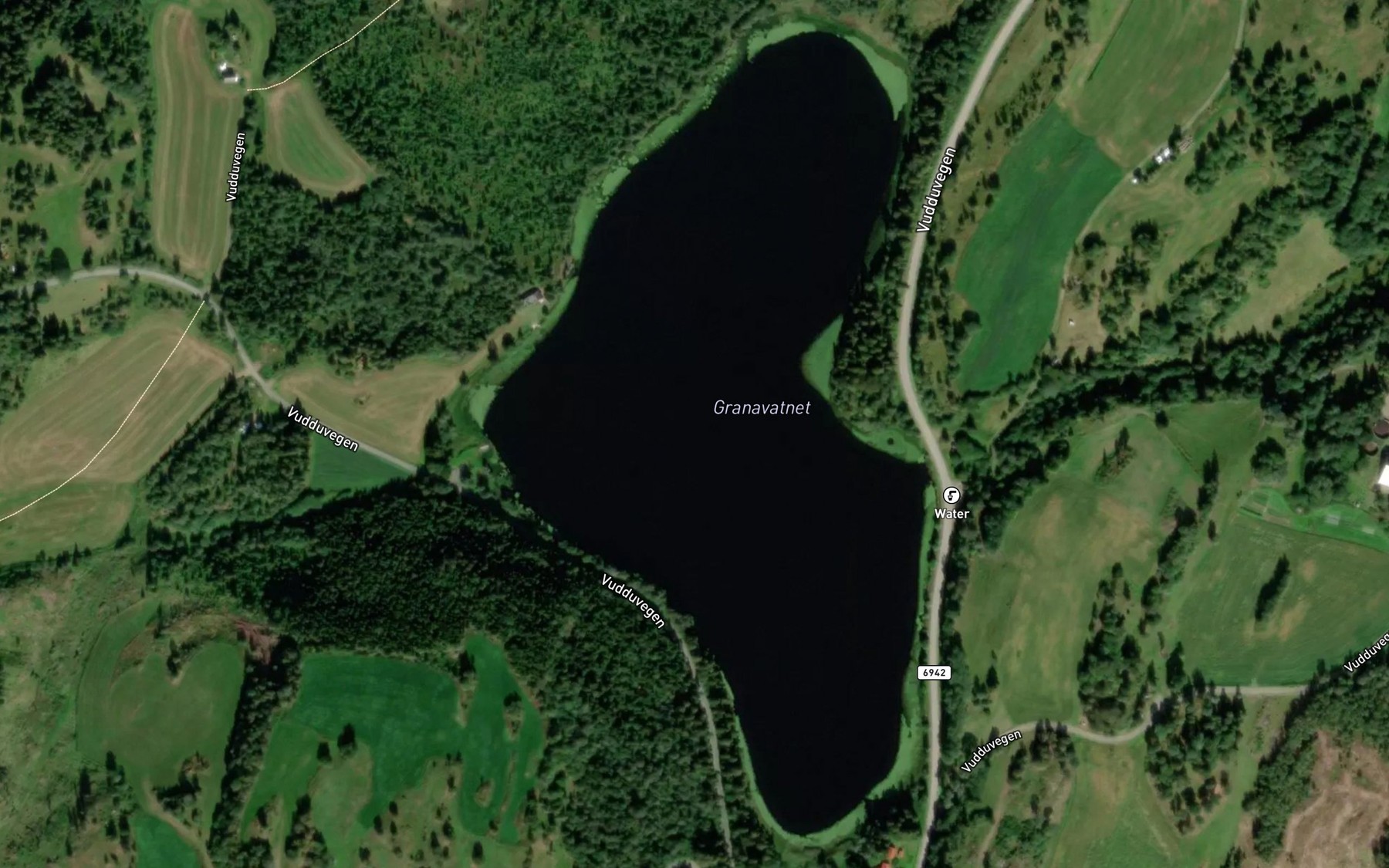 Satellite map of the Granavatnet