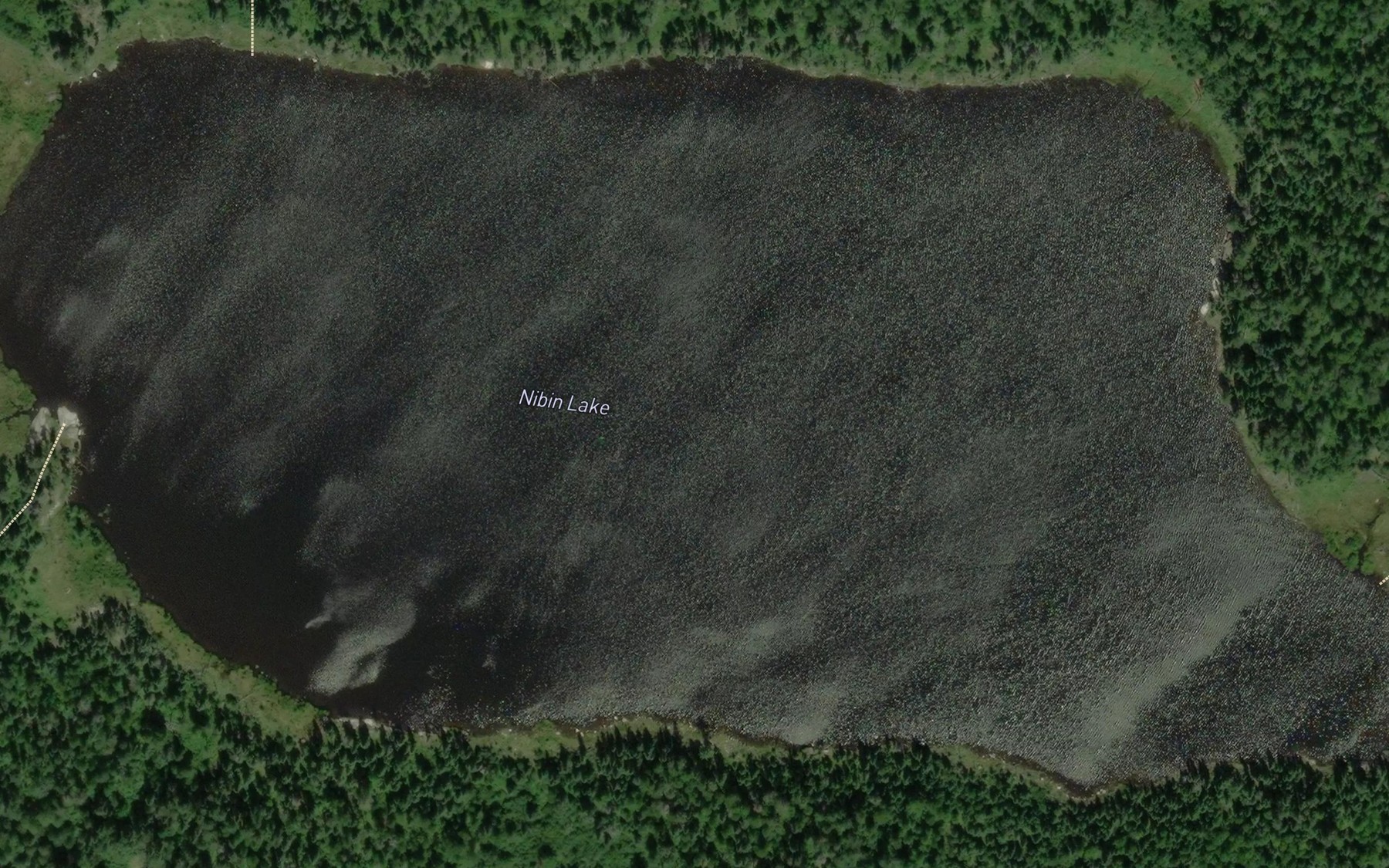 Satellite map of the Nibin Lake