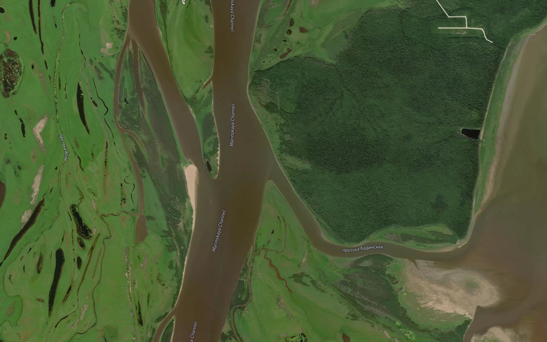 Satellite map of the Protoka Kadinskaya