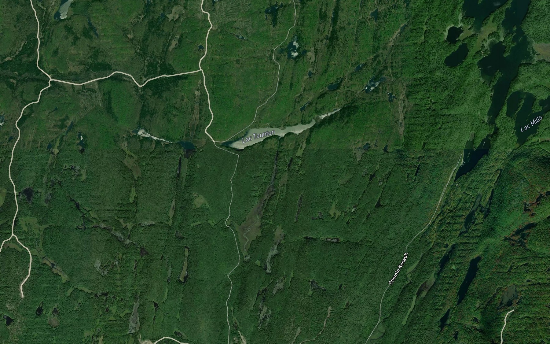 Satellite map of the Lac Needle