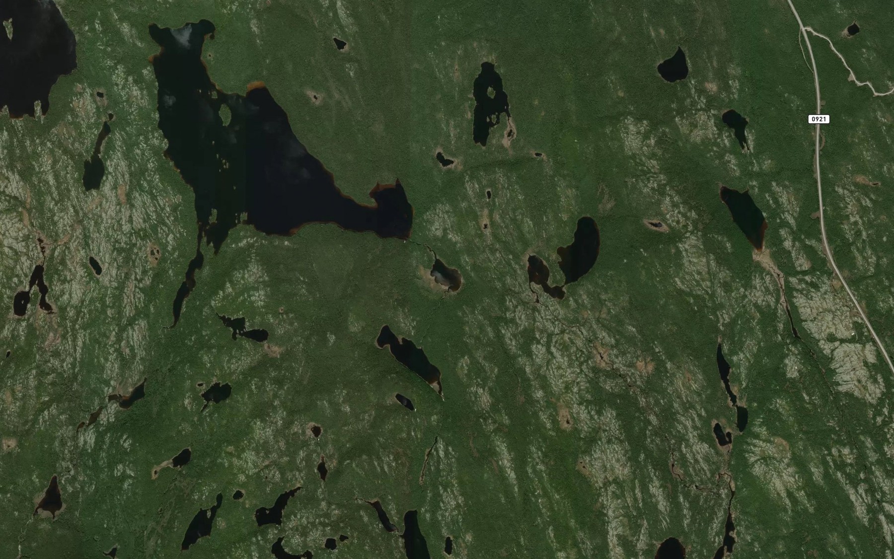 Satellite map of the Lac Bossua
