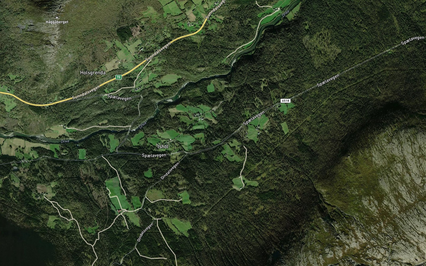 Satellite map of the Uvsbekken