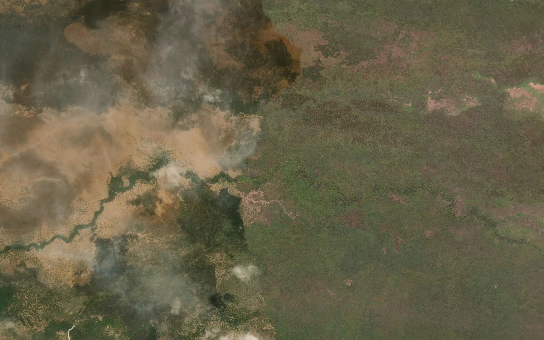 Satellite map of the Ewaso Ng`iro