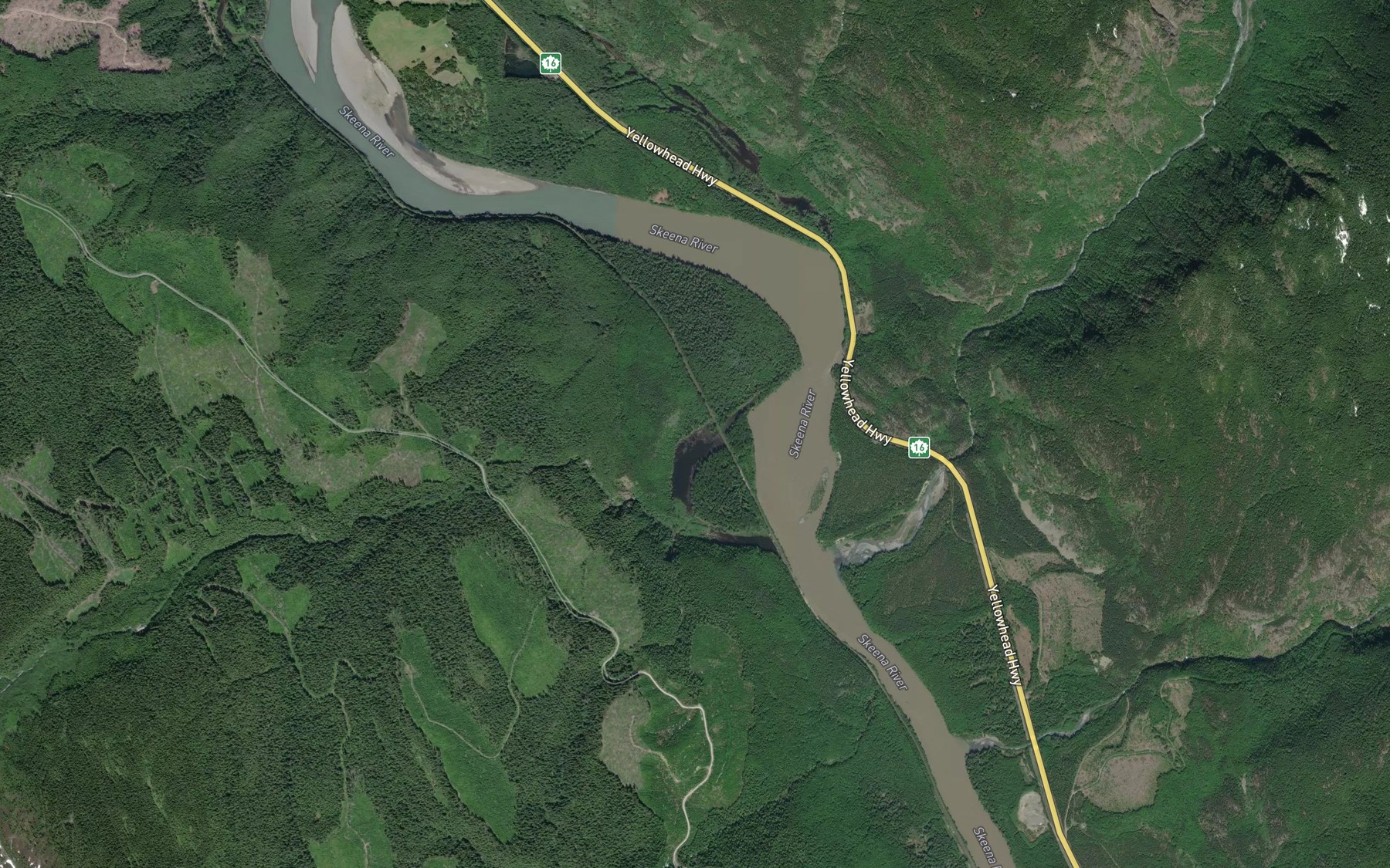 Satellite map of the Oliver Riffle