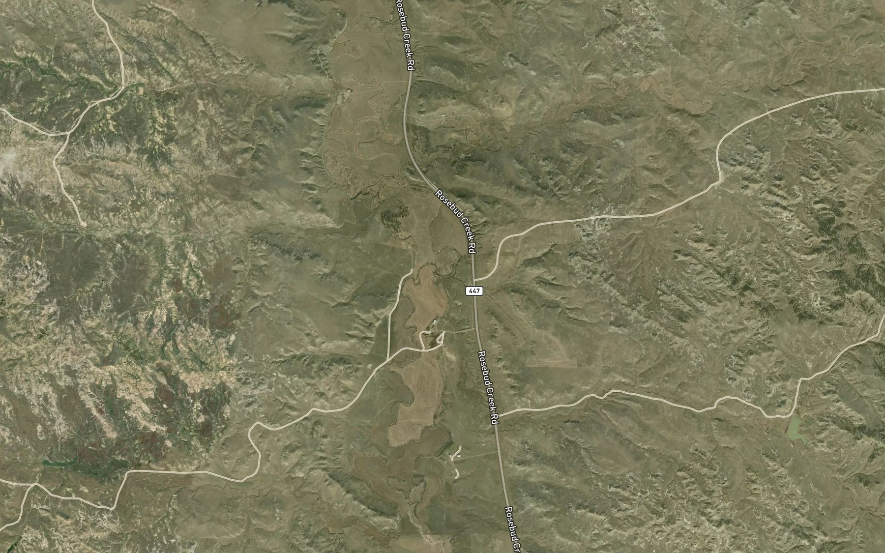 Satellite map of the Goodman Creek