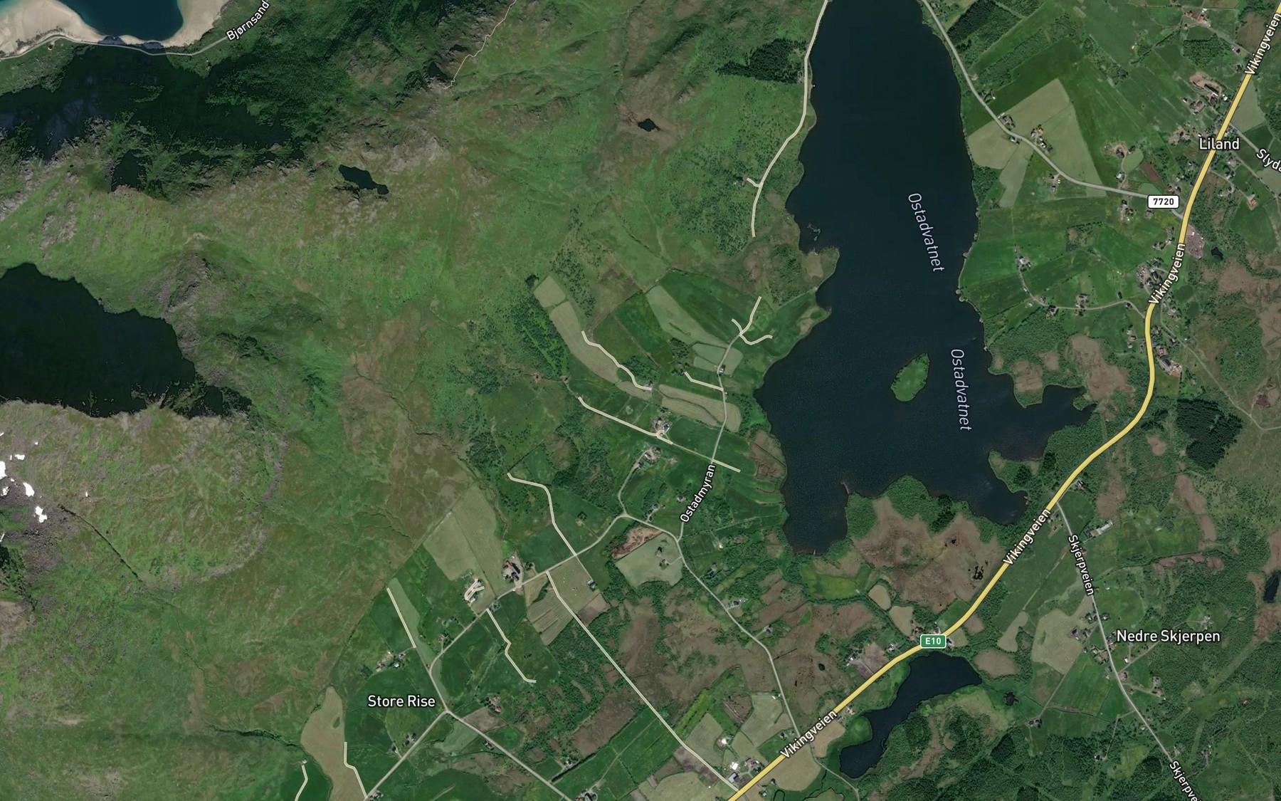 Satellite map of the Osen