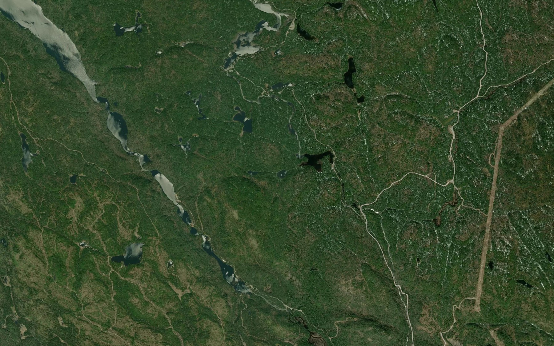 Satellite map of the Lac Orignal