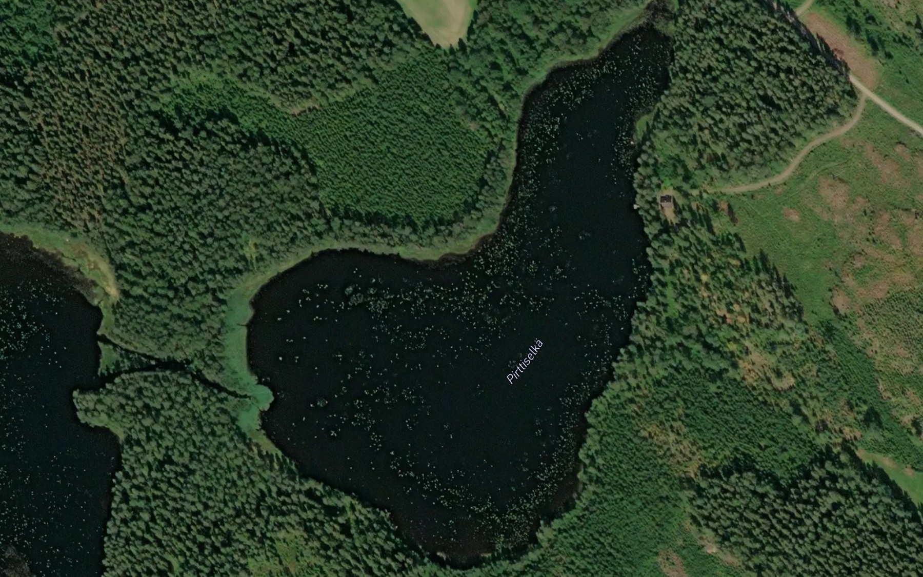 Satellite map of the Pirttiselka