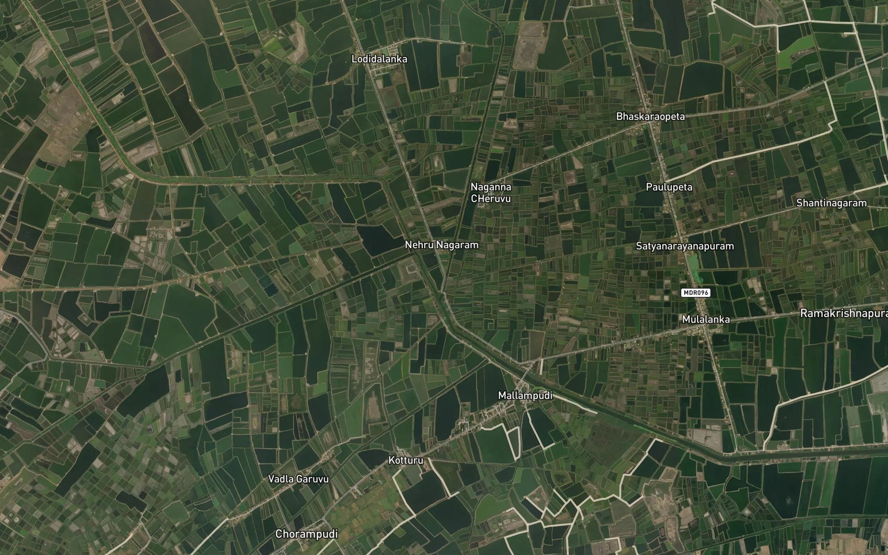 Satellite map of the Kottakodu Channel