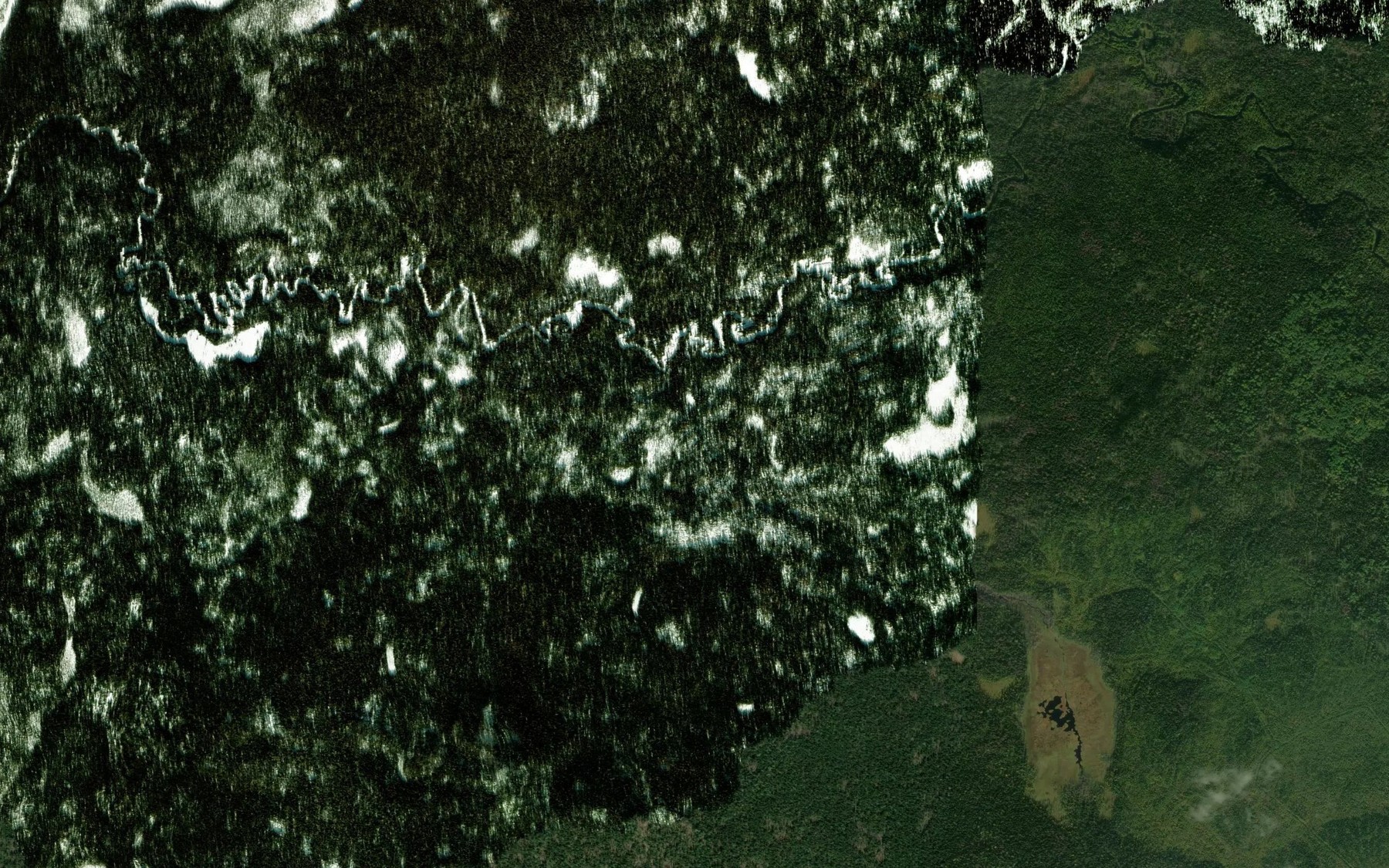 Satellite map of the Istok