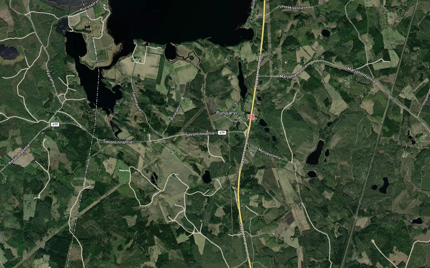 Satellite map of the Myllyjoki