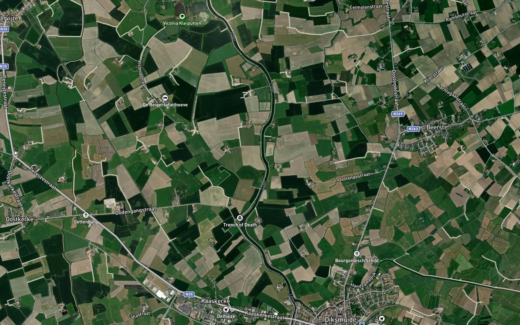 Satellite map of the Reigersvliet
