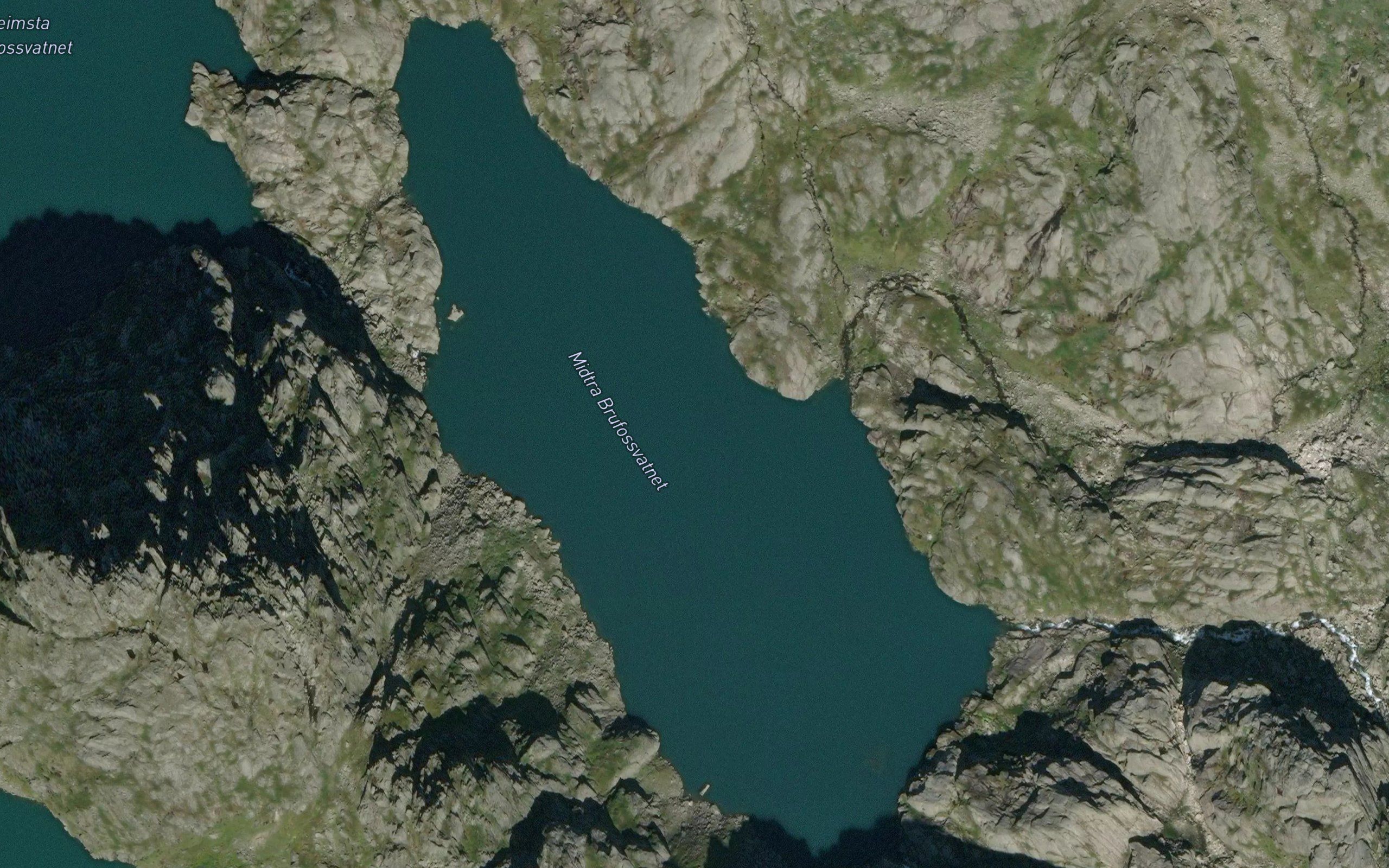 Brufossvatnet,midtra
