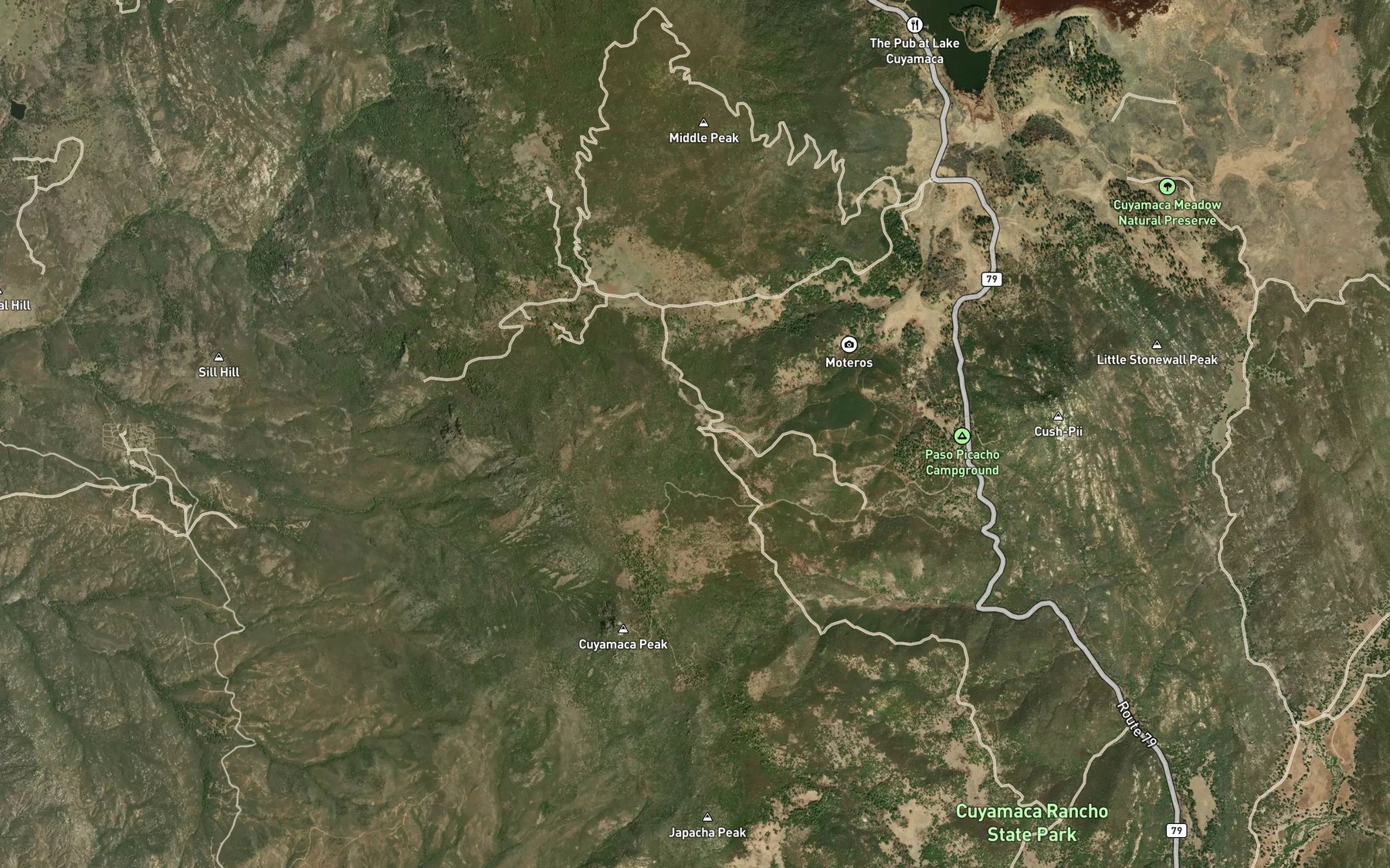 Satellite map of the Azalea Spring
