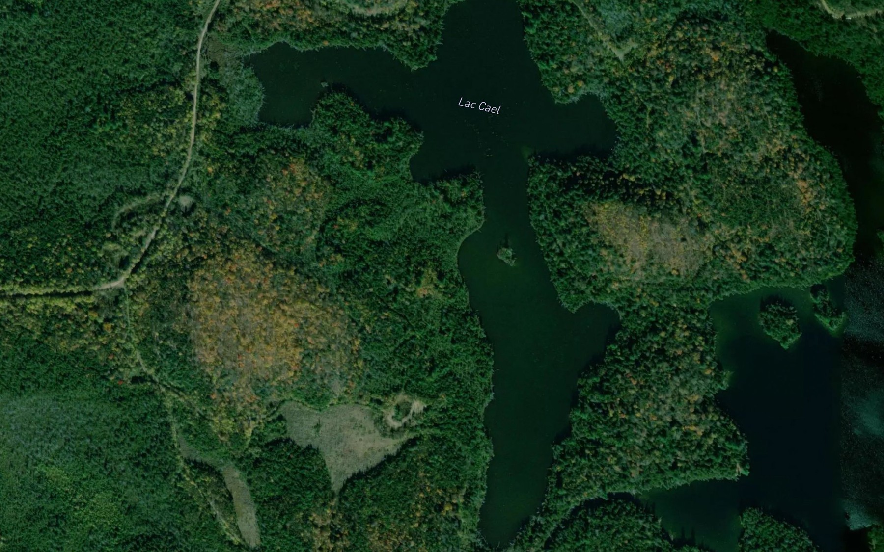 Satellite map of the Lac Cael