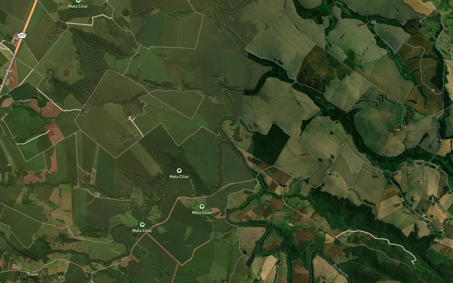 Satellite map of the Rio do Campo