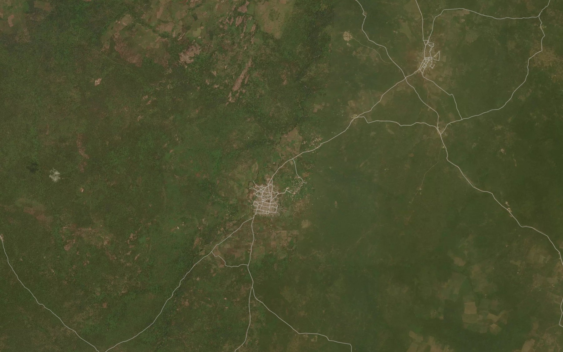 Satellite map of the River Oyan