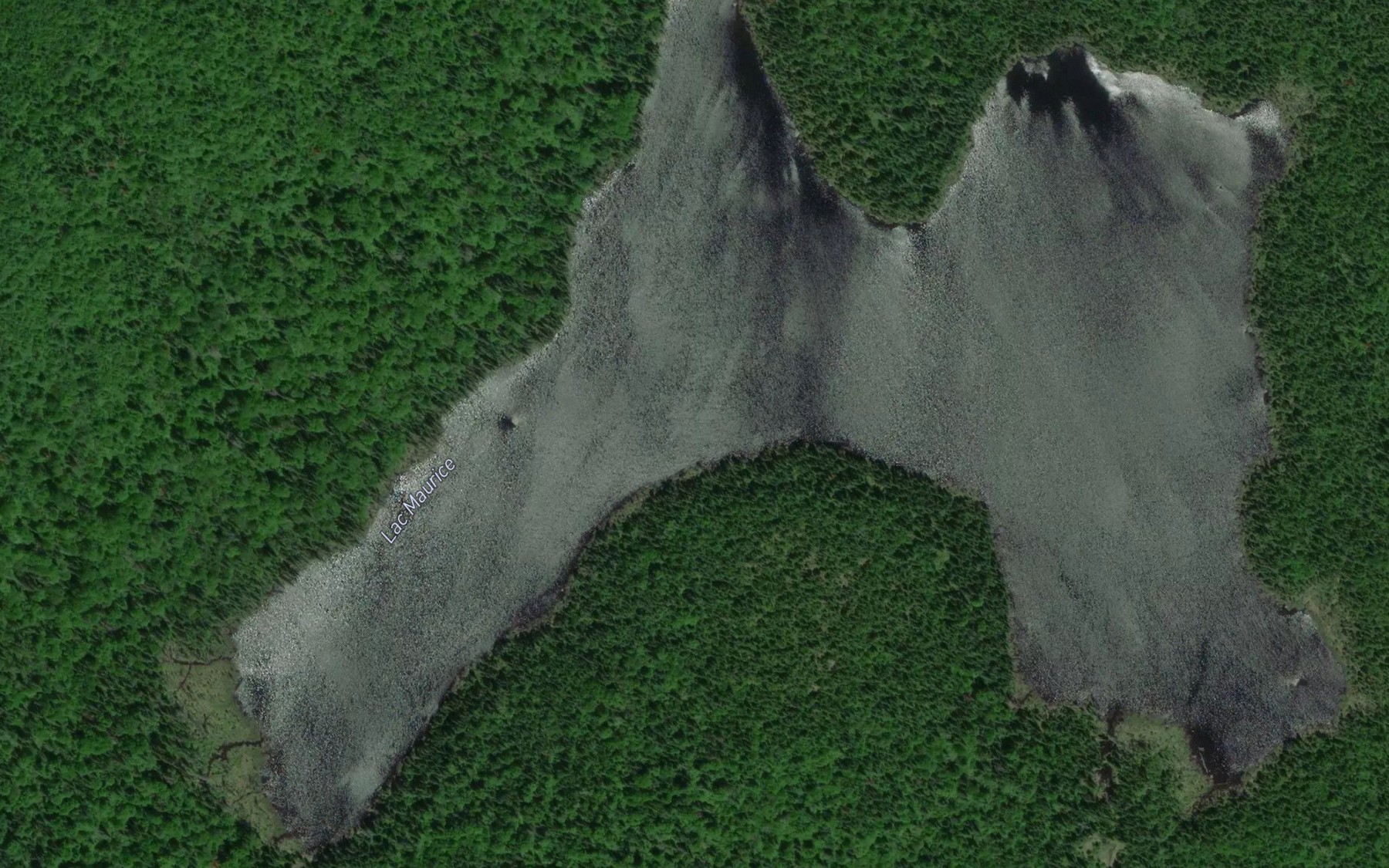 Satellite map of the Lac Maurice
