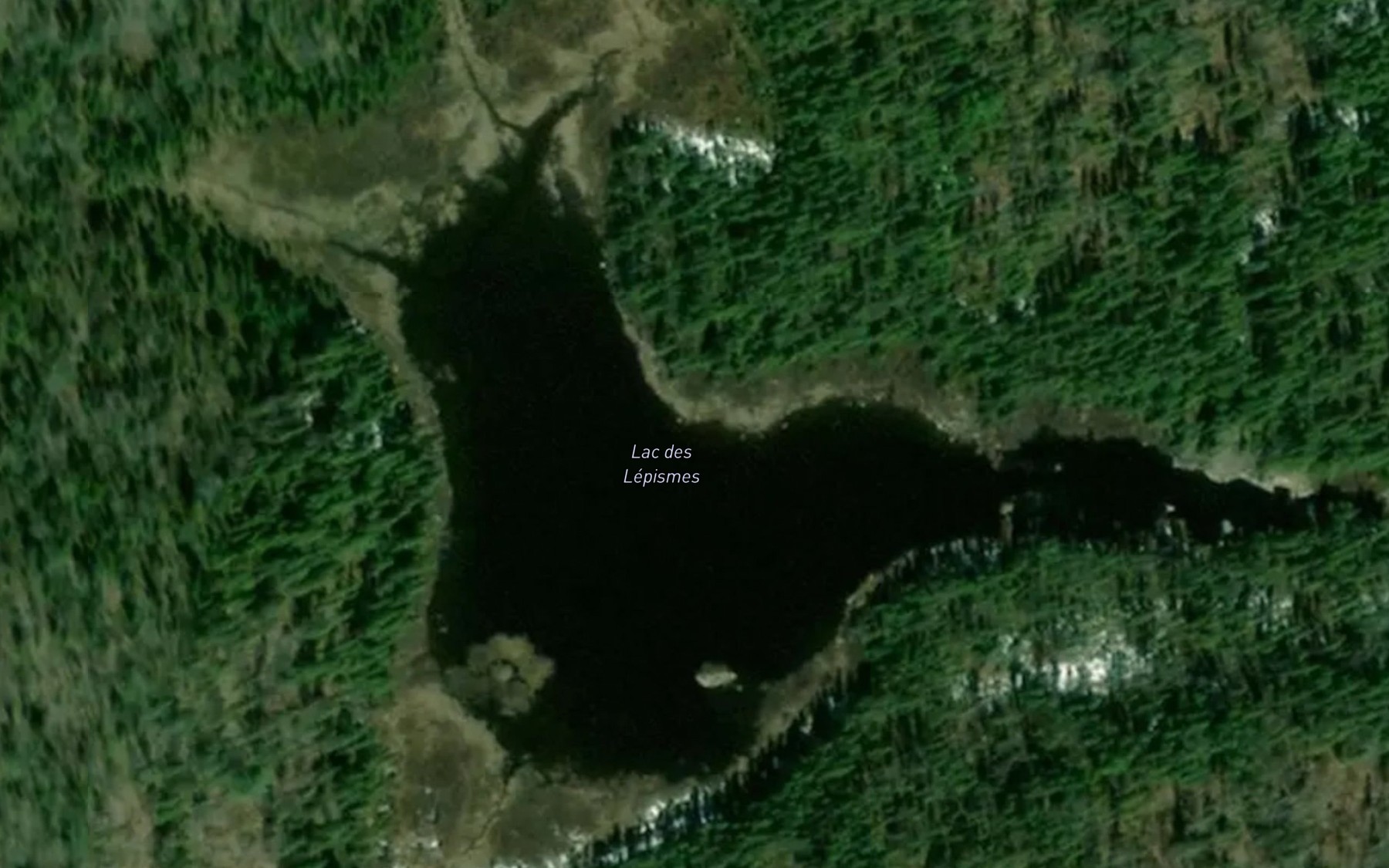 Satellite map of the Lac des Lepismes