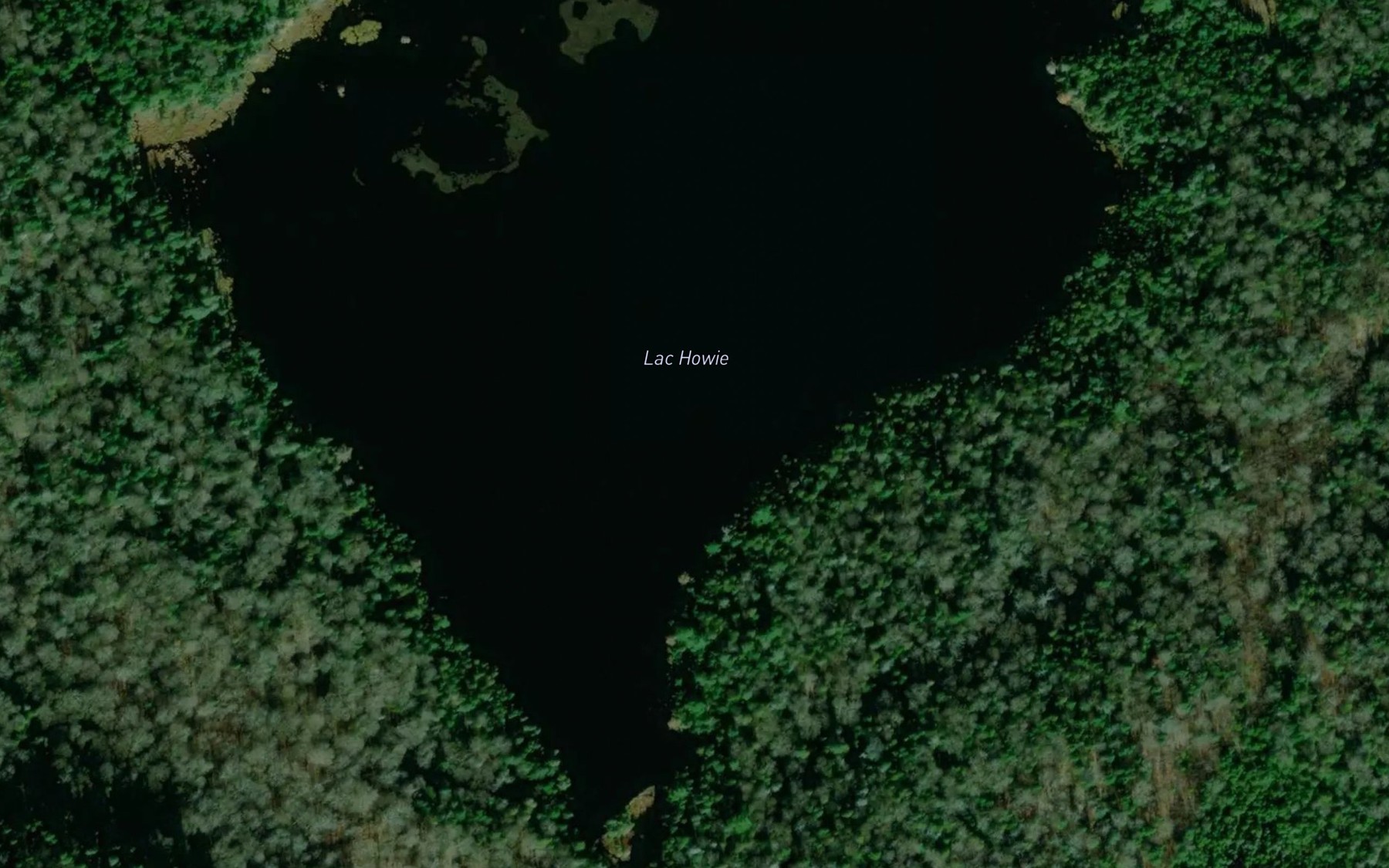 Satellite map of the Lac Howie