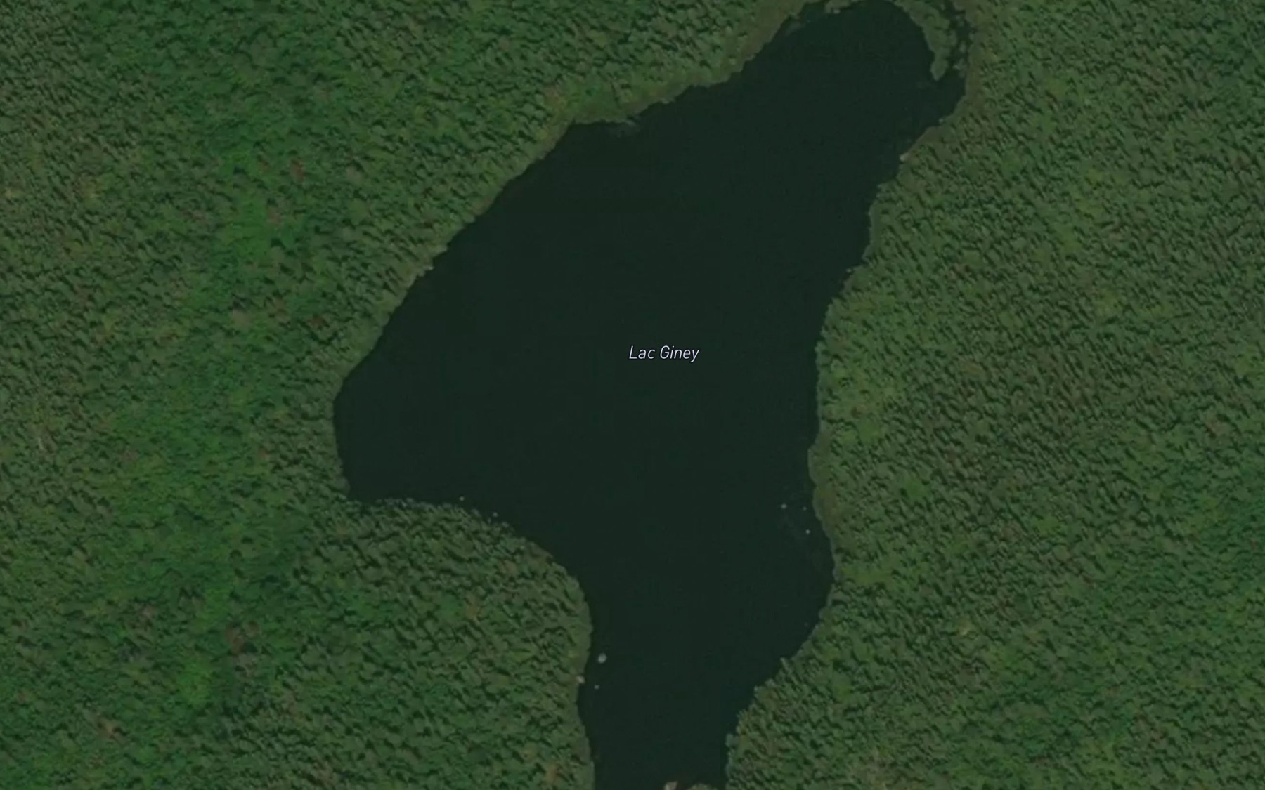 Satellite map of the Lac Giney