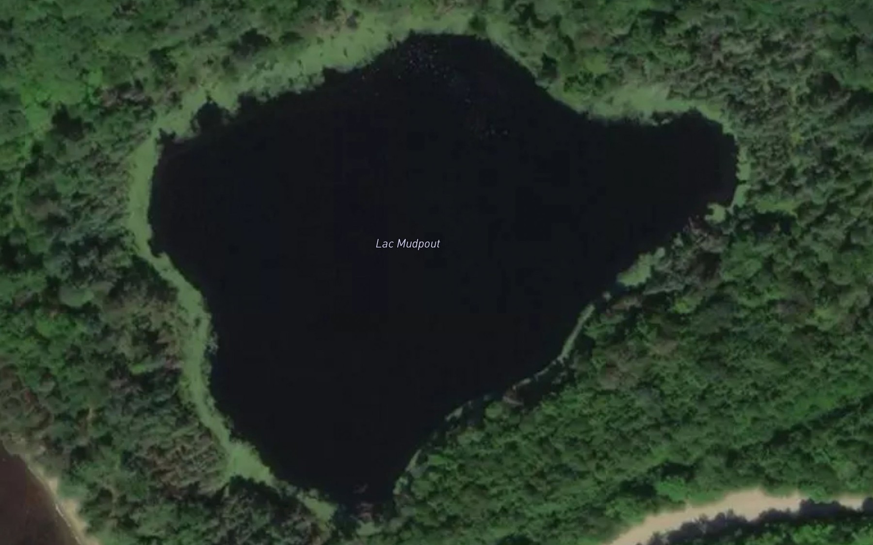 Satellite map of the Lac Mudpout