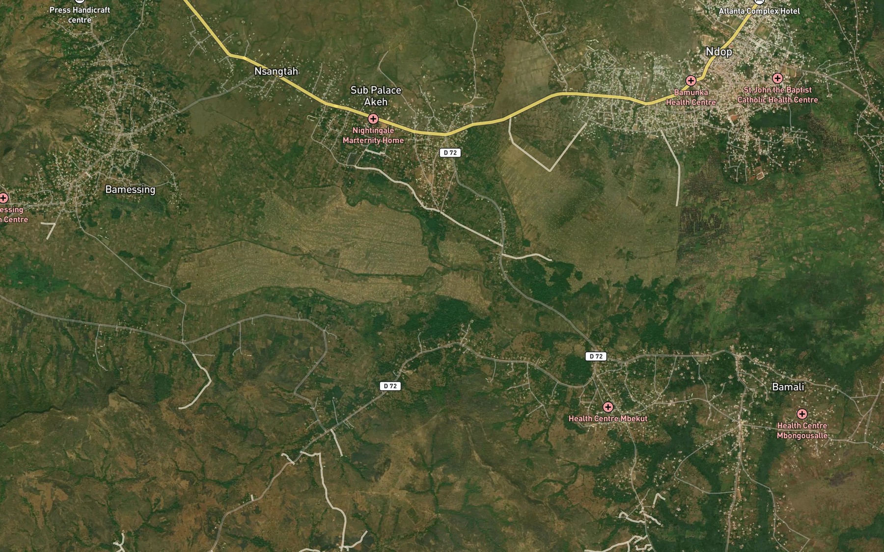 Satellite map of the Mukie