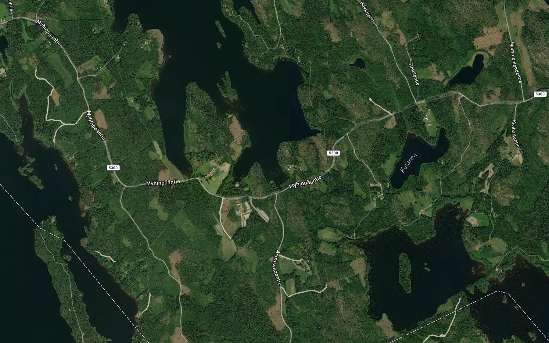 Satellite map of the Pukkilahti
