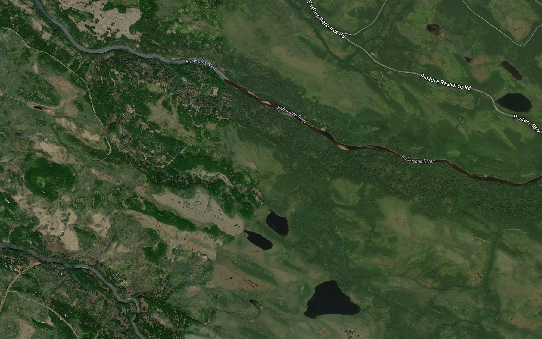 Satellite map of the Tom Evans Pond