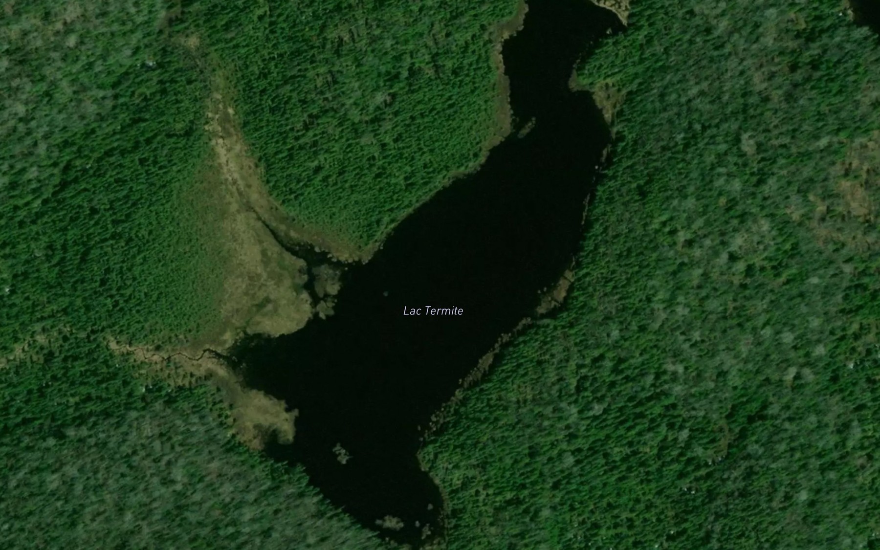 Satellite map of the Lac Termite