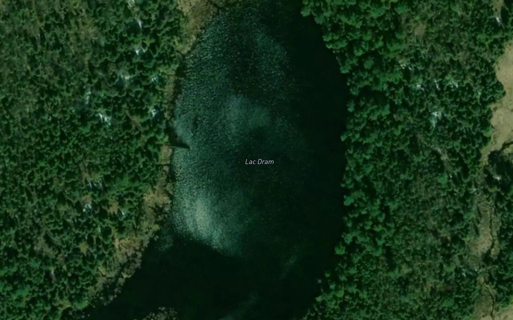 Satellite map of the Lac Dram