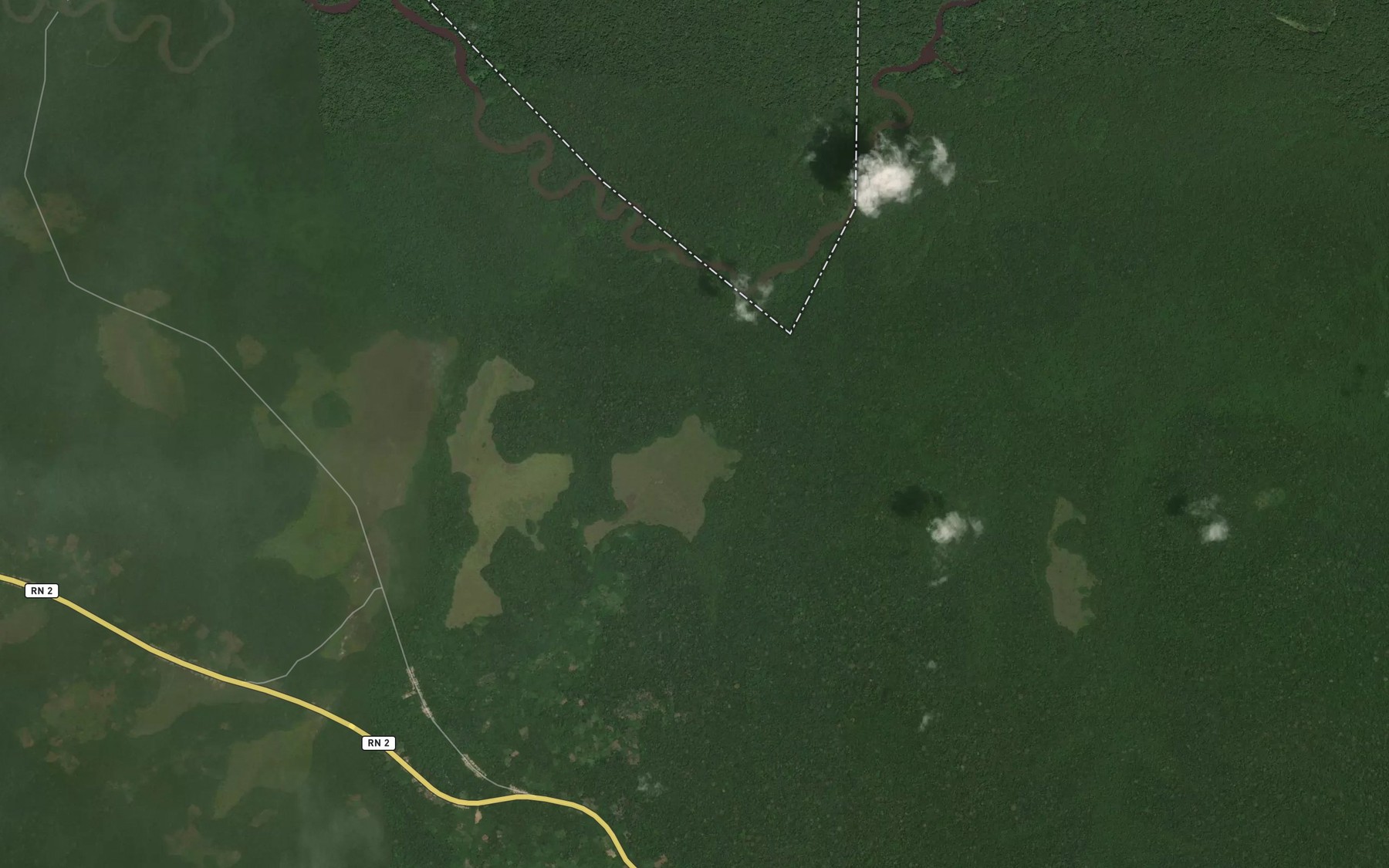 Satellite map of the Agandamouale