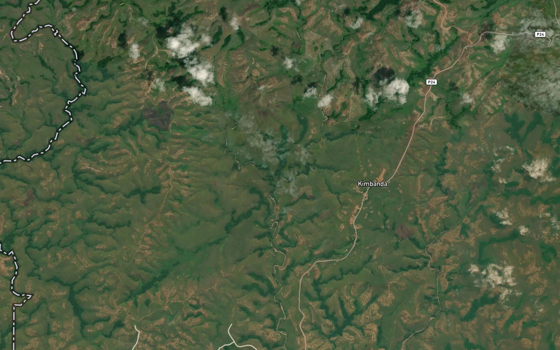 Satellite map of the Loualoulou