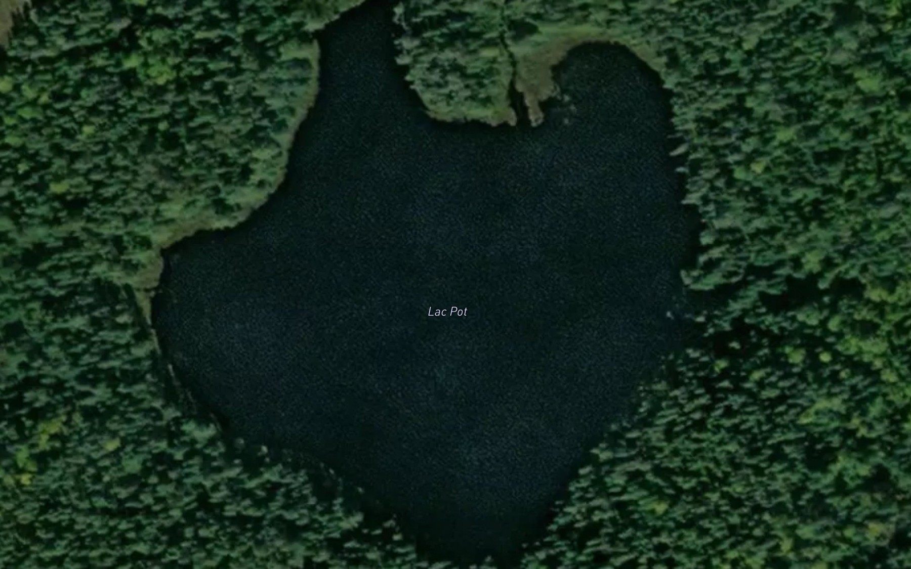 Satellite map of the Lac Pot