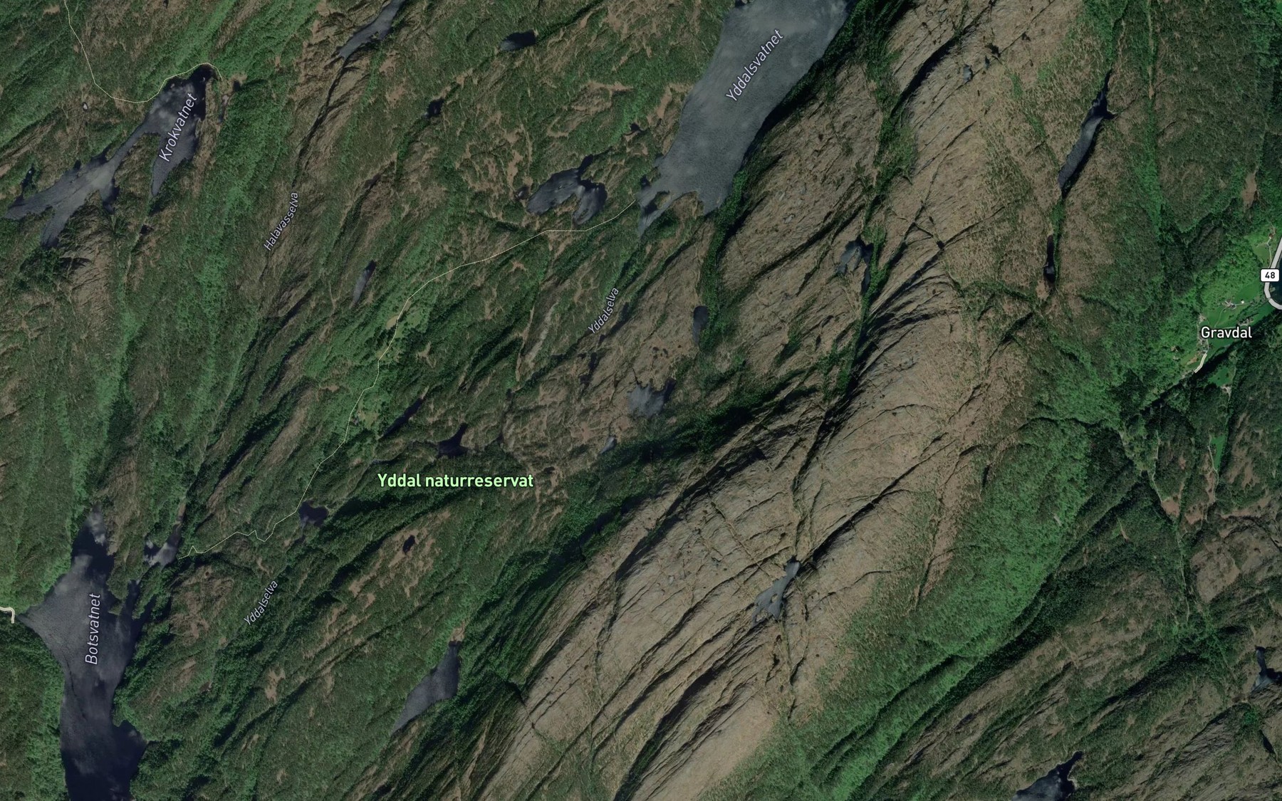 Satellite map of the Traestjorna