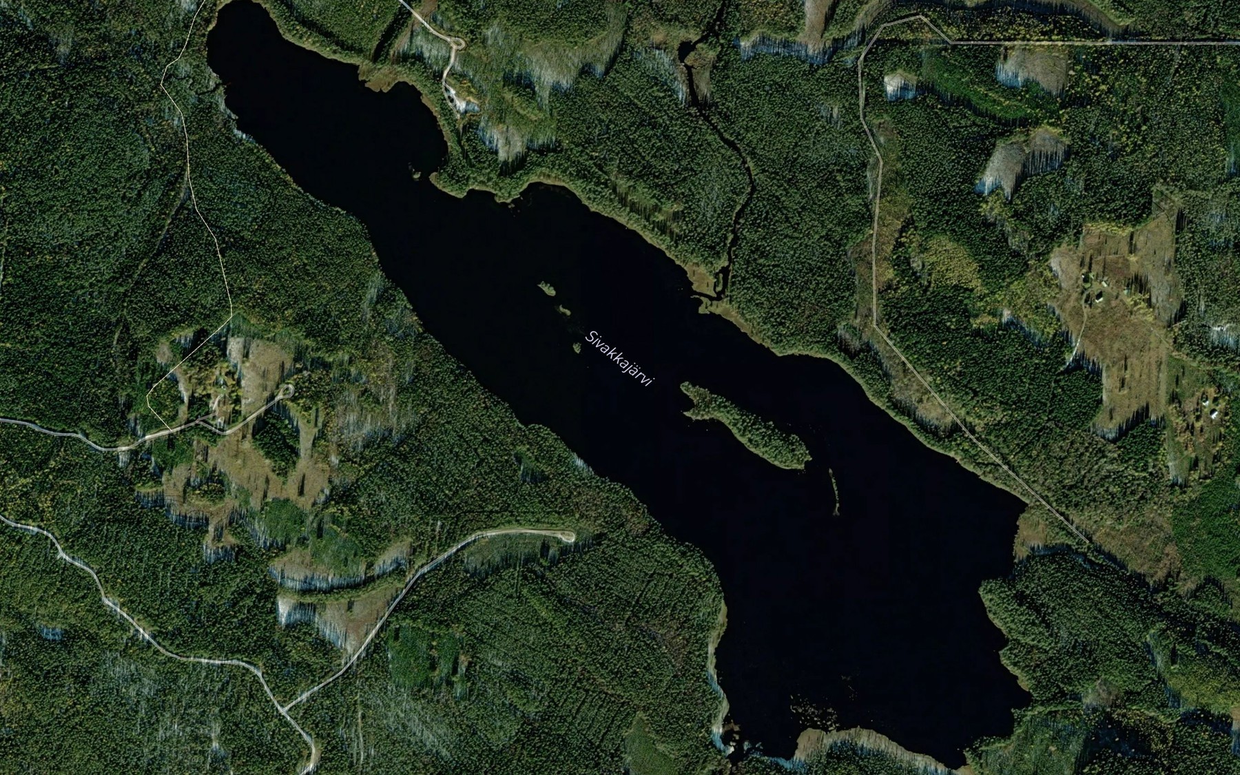 Satellite map of the Sivakkajarvi