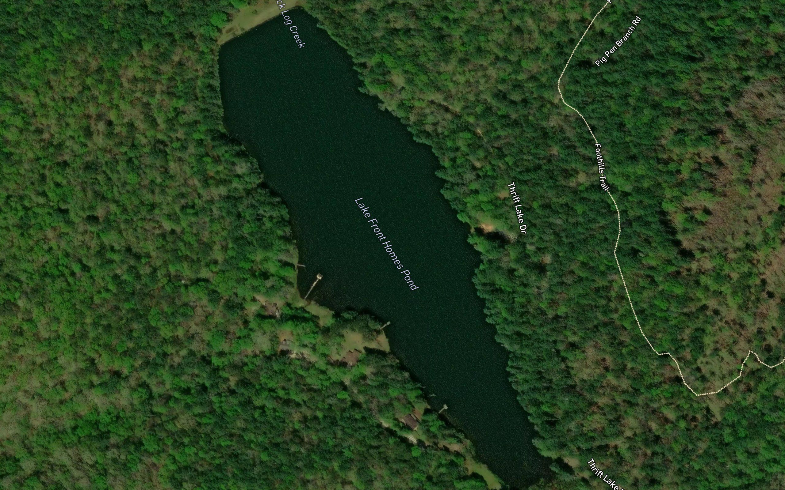 Lake Front Homes Pond