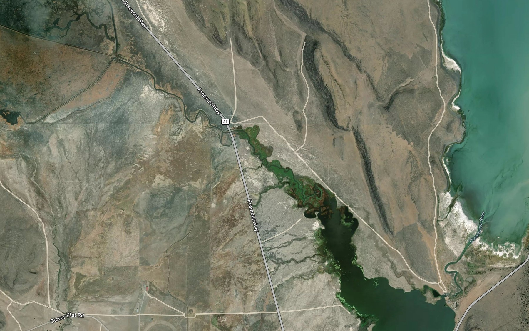 Satellite map of the Juniper Creek
