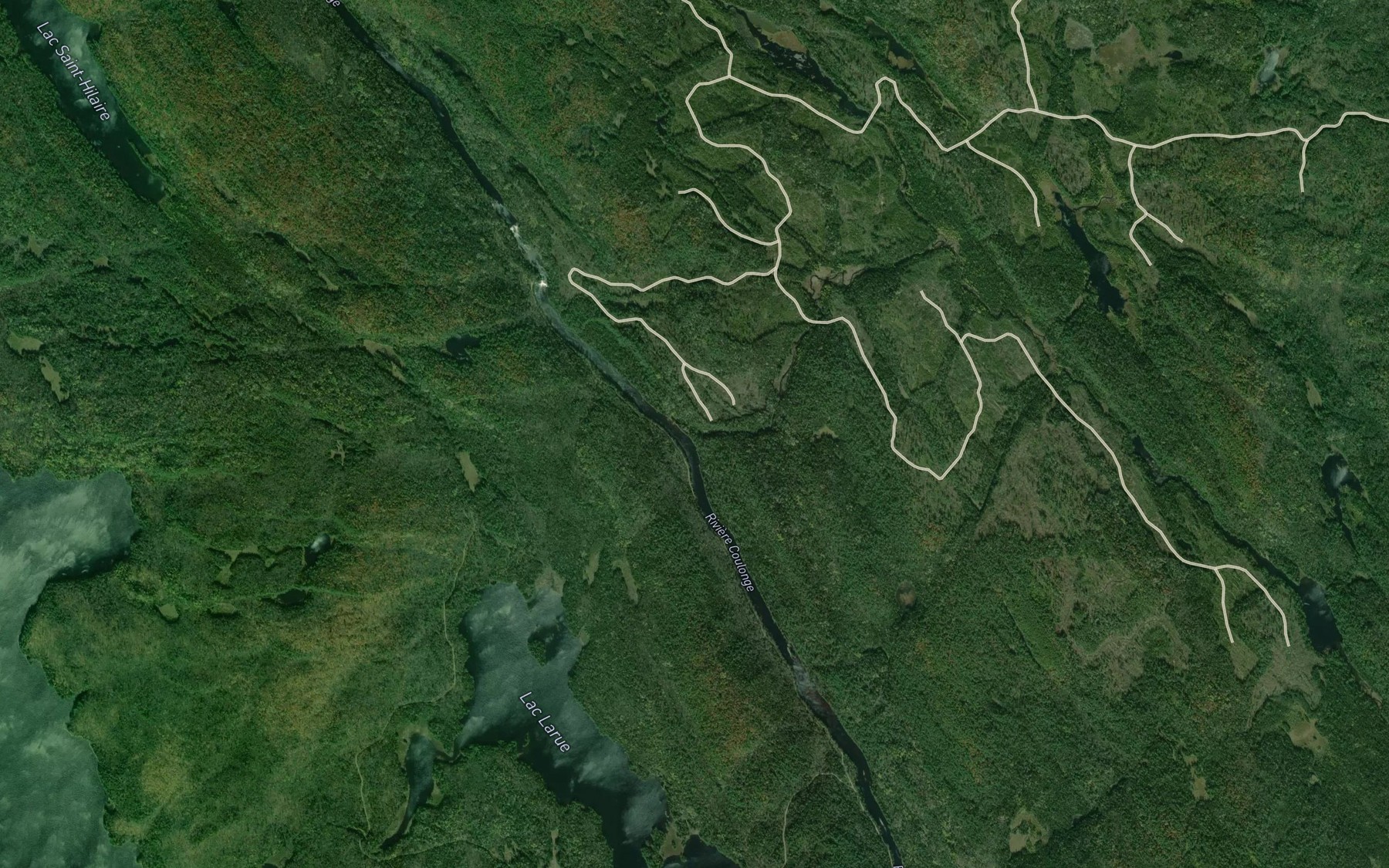 Satellite map of the Ruisseau Dempsey