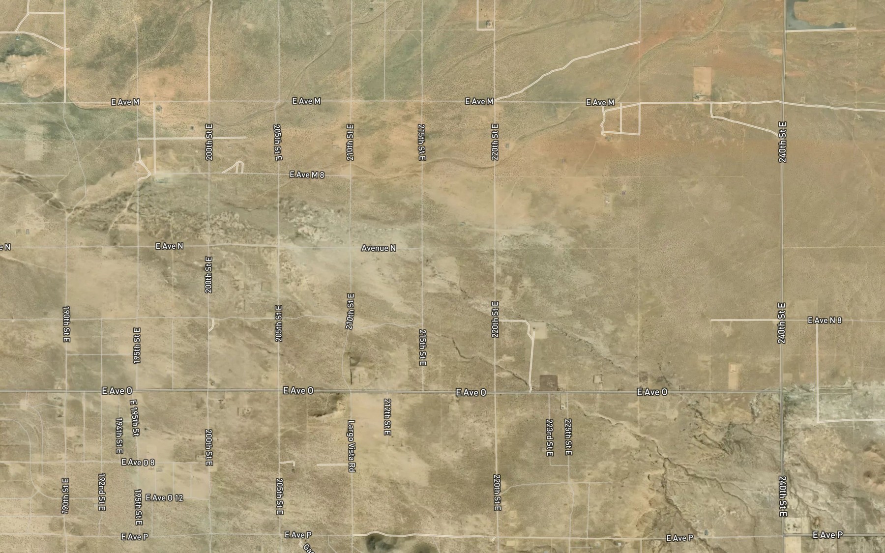 Satellite map of the Eller Slough