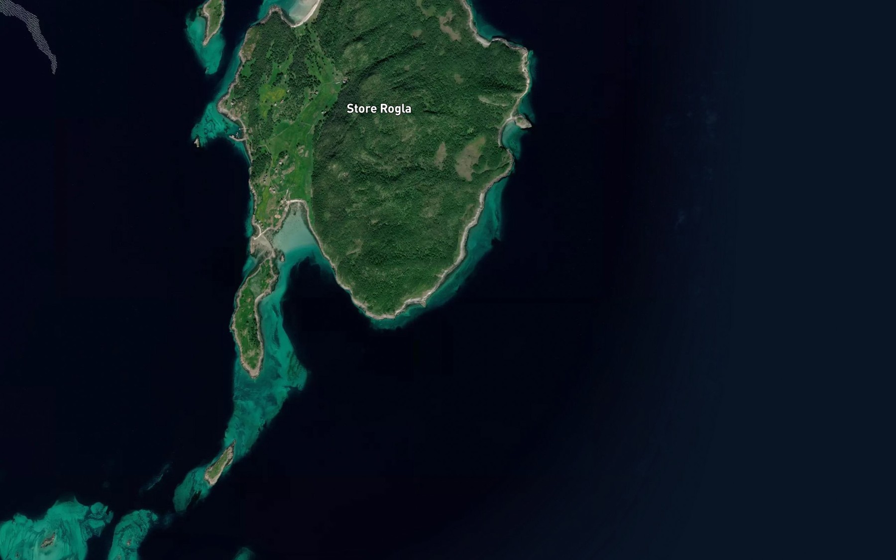 Satellite map of the Store Rogla