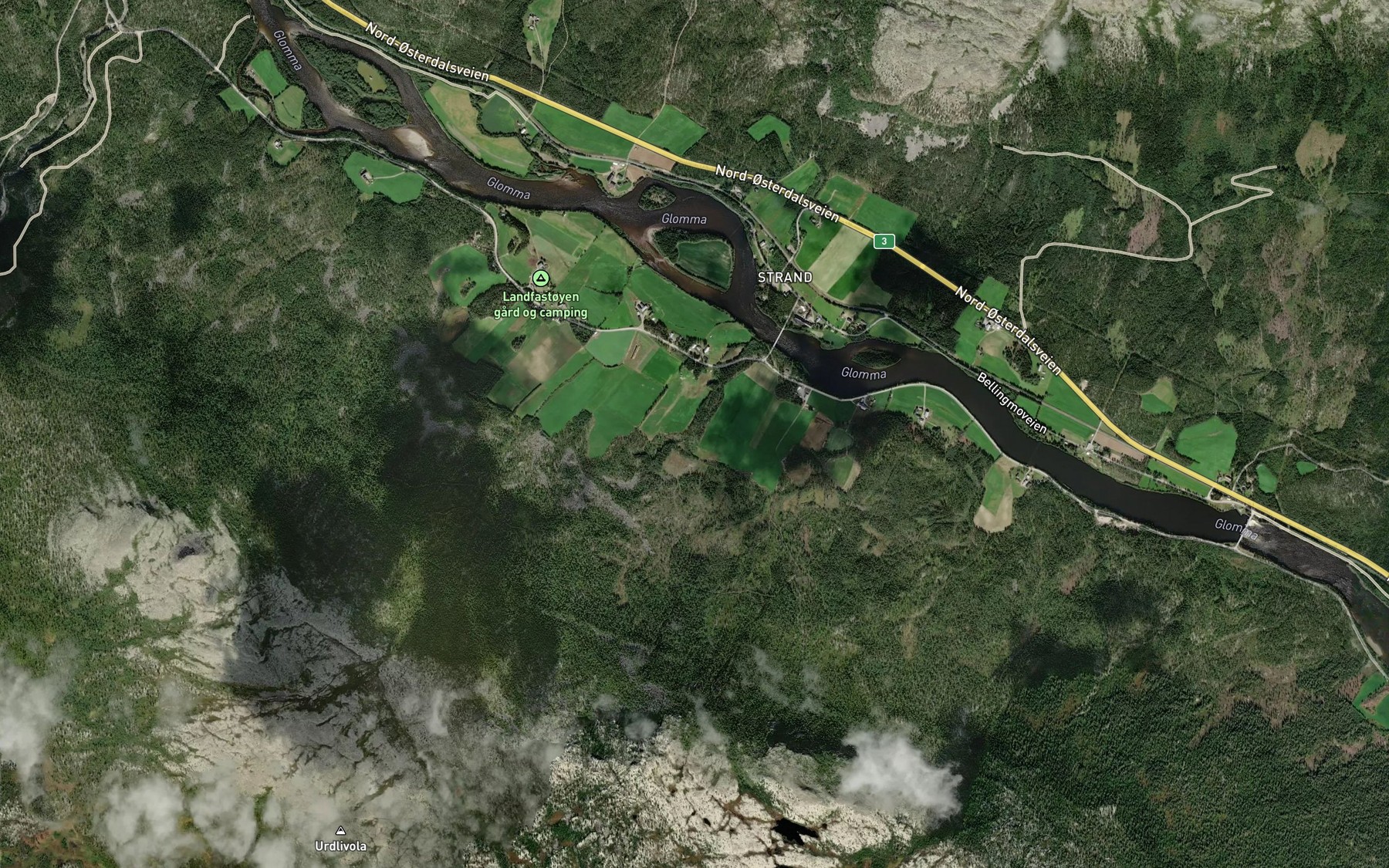 Satellite map of the Blesterbekken